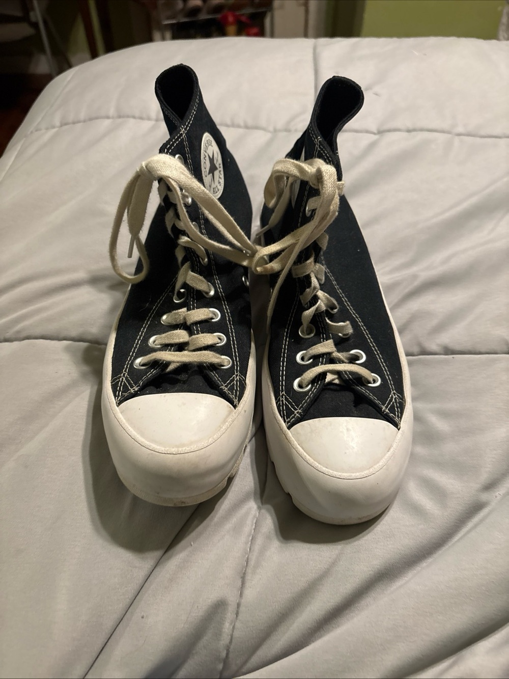 Converse Black and White High-Top Sneakers